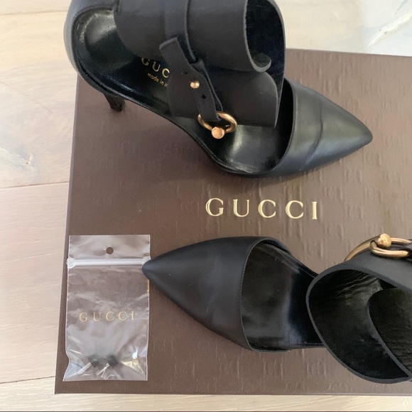 Gucci Shoes Ursula Leather Horsebit Closed Toe - Picture 2 of 10